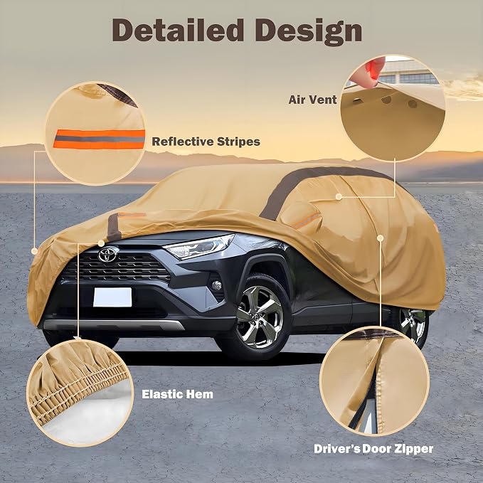 RAV4 Car Cover Waterproof All Weather Compatible - Image 2