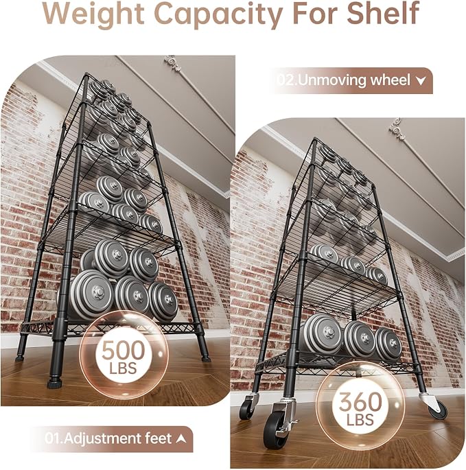 SINGAYE 5 Small Wire Shelves Kitchen Pantry Close Home Organizers and Storage - Image 7
