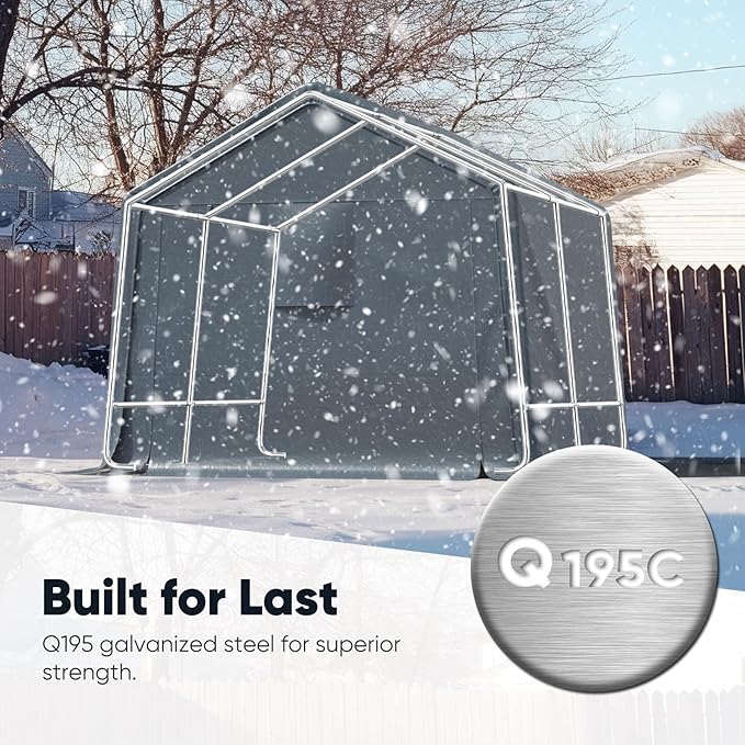 Quictent Heavy Duty 10x10FT Carport Shelter - Image 2