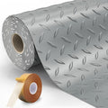 8.2 x 23 FT Garage Floor Mat, 2.8mm Thickened Diamond Plate PVC Garage Flooring by Unknown