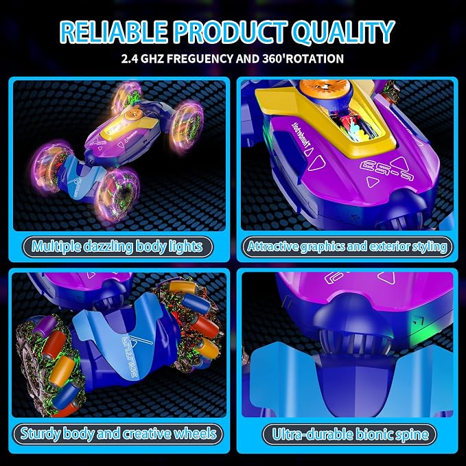 Gesture Sensing RC Stunt Car, Remote Control Car Toys - Image 3