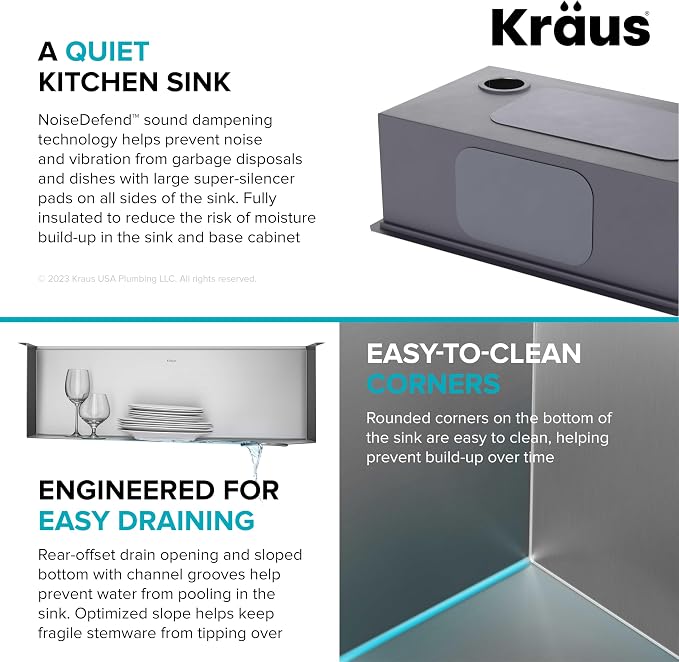 KRAUS Kore Workstation 30-inch Undermount 16 Gauge Stainless Steel Kitchen Sink - Image 10