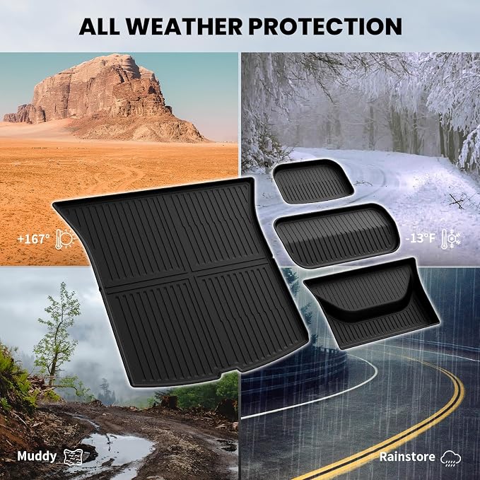 LASFIT Trunk Mats for Tesla Model Y Juniper 2025/2026 Cargo Liners Car - Image 6