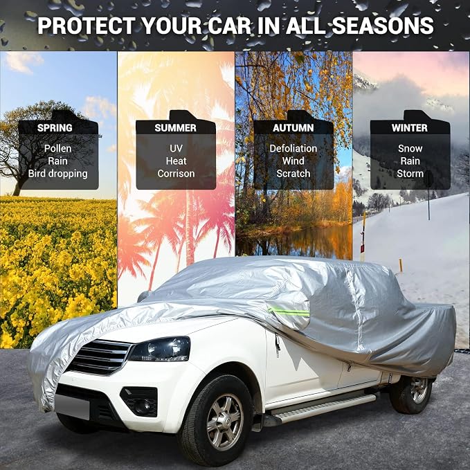 Tecoom Truck Cover Waterproof All Weather, Breathable Light Shell Outdoor - Image 6