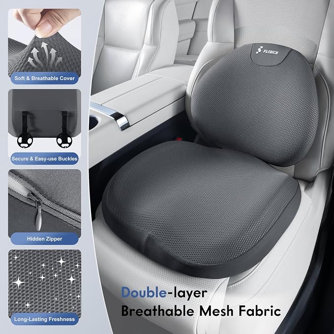 FLORICH Seat Cushion and Lumbar Support Pillow - Image 2