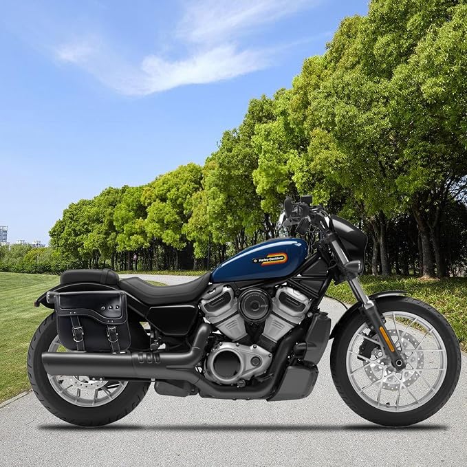 30L Motorcycle Saddlebags Water-Resistant PU Leather Storage - Image 7
