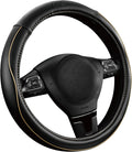 Skechers Memory Foam Steering Wheel Cover, Piping Microfiber Leather Steering by Skechers