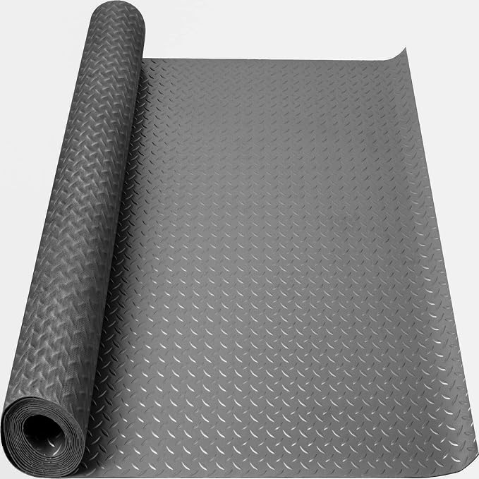 Boshen 5Ft x 12Ft Garage Floor Mat 2.5mm Thickened Rubber Flooring Roll 60sqft by Boshen