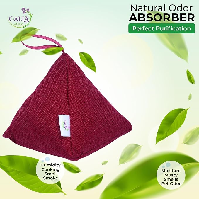 4 Pack Bamboo Charcoal Air Purifier Bags 200 Grams Each - Image 2