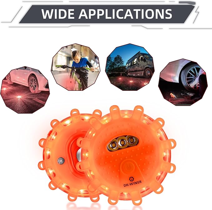 LED Road Flares Roadside Emergency car kit Emergency Road Flares Kit - Image 2