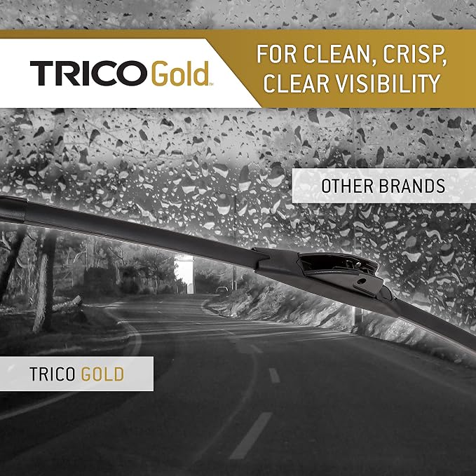 TRICO Gold™ 24 & 20 Inch Pack of 2 Automotive Replacement Windshield Wiper - Image 4