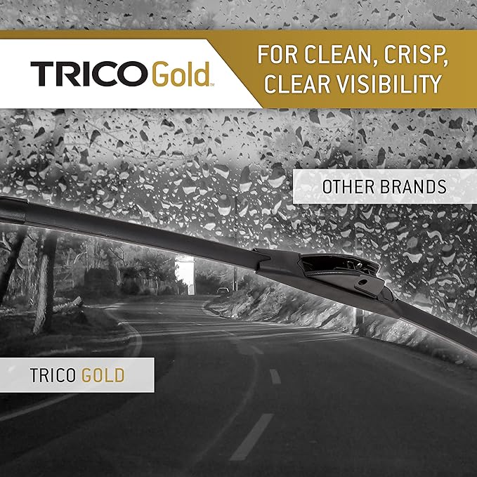 TRICO Gold™ 20 & 20 Inch Pack of 2 Automotive Replacement Windshield Wiper - Image 3