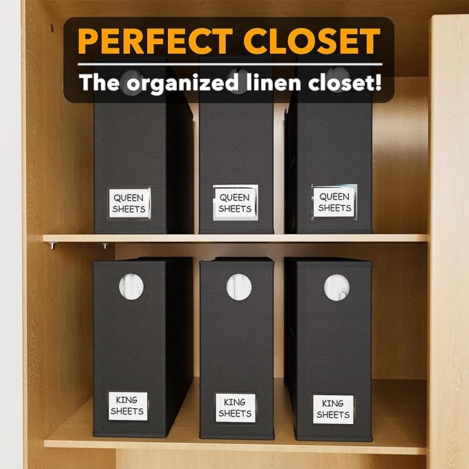 SpaceAid 6 Pack Bed Sheet Organizer and Storage, Foldable Sheet Organizer - Image 5