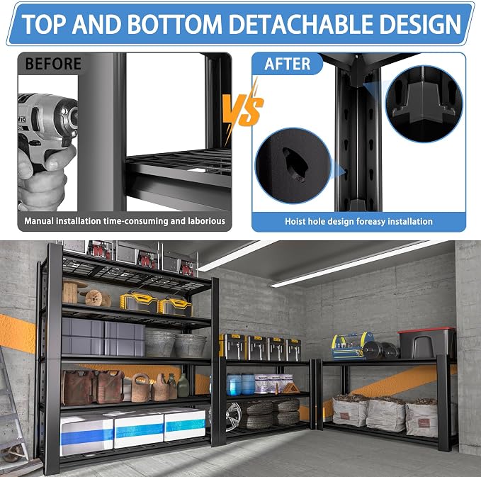 5-Tier Heavy Duty Garage Shelving Unit - Image 5