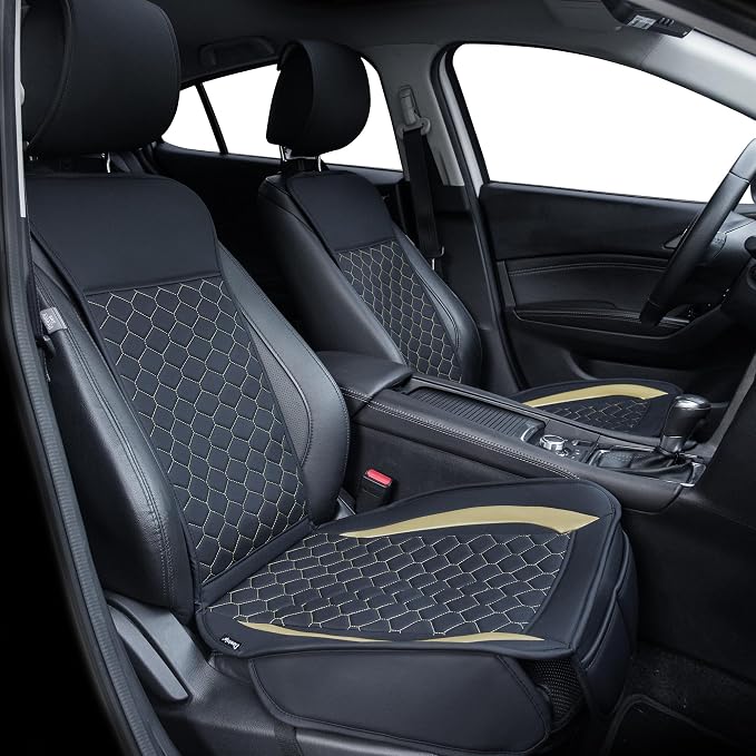 Elantrip 2PCs Front Car Seat Covers Leather Car Seat Protector Universal fit by Elantrip