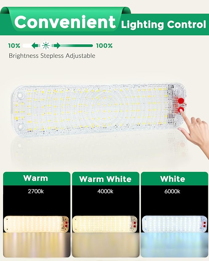 150LED 12V-30V RV Lights Interior, 12 Volt LED Lights - Image 3