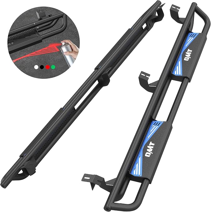 Running Boards Compatible with Toyota Tacoma Double Cab 2005-2023, 6.6" Side - Image 3