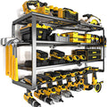 YYR 4 Layer Power Tool Organizer Wall Mount, Cordless Drill Hanger Storage Rack by YYR