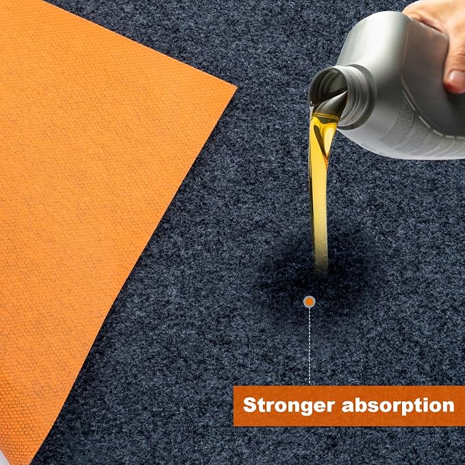 64 X 32 Inch Heavy Duty Oil Spill Mat, 6.5mm Thickened Garage Floor Mat - Image 5