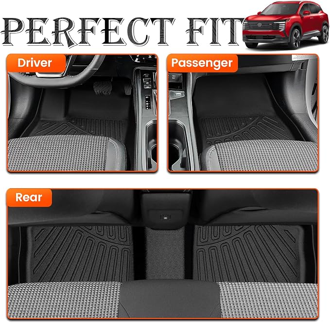 KMF Custom Fit Floor Mats for Nissan Kicks 2025 2026 S/SV/SR Accessories - Image 5
