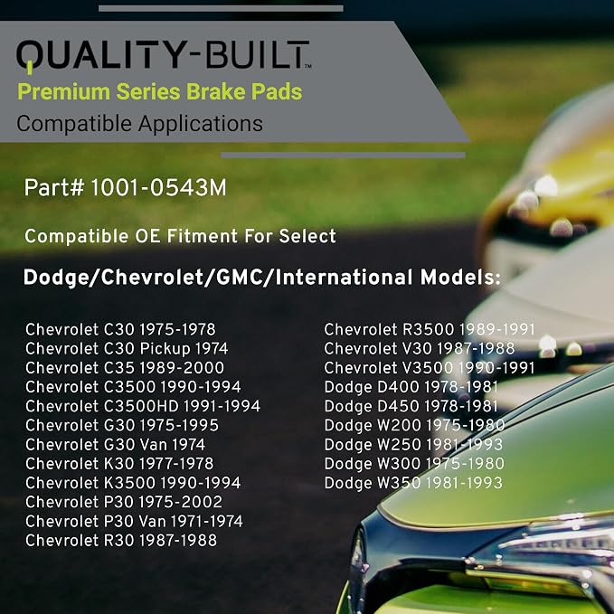 Premium Semi-Metallic Front Brake Pads Compatible - Image 3