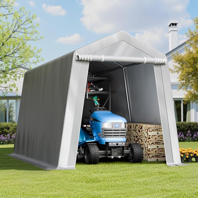 VEVOR Outdoor Storage Shed, 7 x 12 ft Portable Storage Tent - Image 8