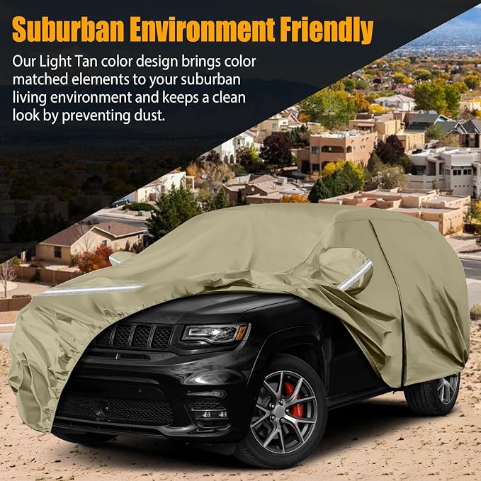 Waterproof Car Covers Replace for 2011-2025 Jeep Grand Cherokee, Windproof - Image 6