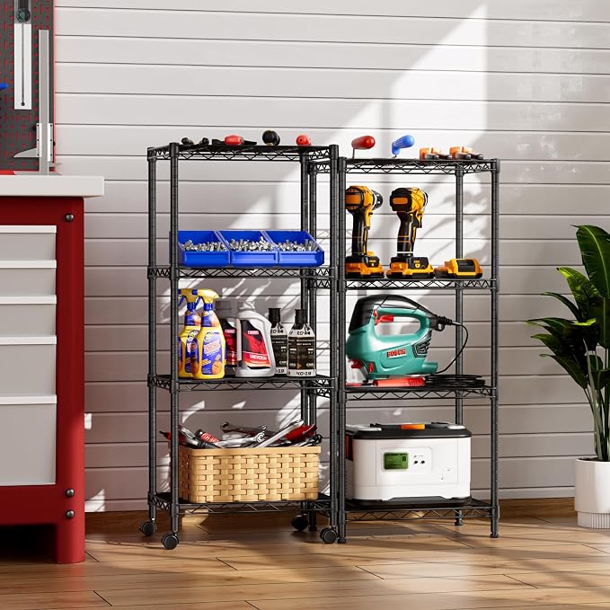SINGAYE 4 Small Wire Shelves Kitchen Pantry Close Home Organizers and Storage - Image 2