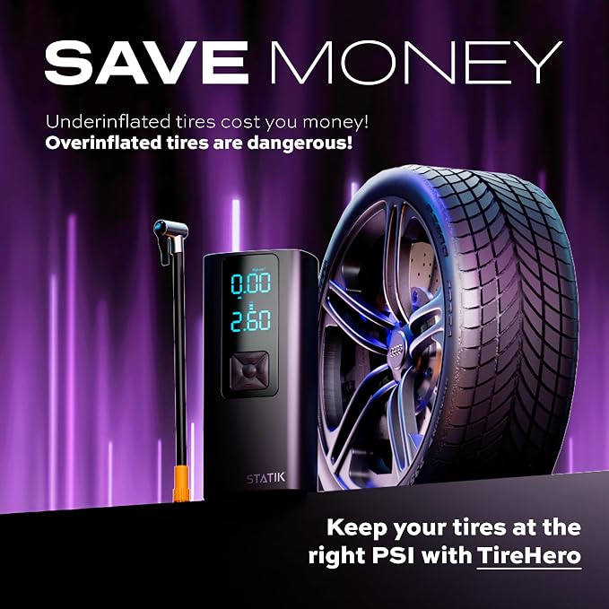 STATIK TireHero Car Tire Inflator Portable Air Compressor - Image 7