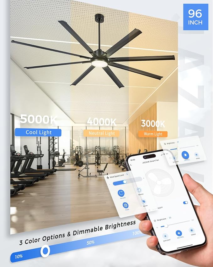 96-Inch Industrial Ceiling Fan - Image 8