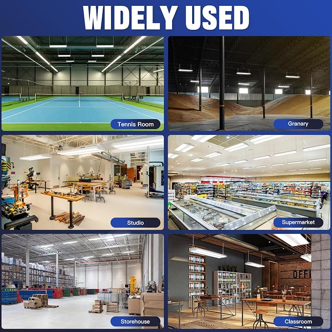 JTT LED Linear High Bay Light 300/240/200W, 45000LM Linear Shop Light - Image 8
