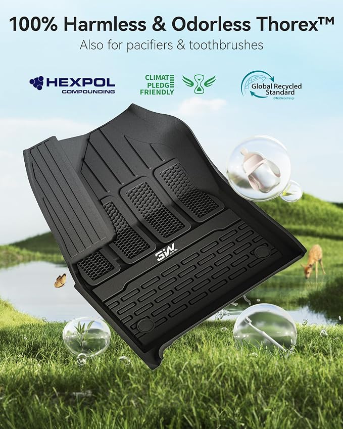 3W Floor Mats Fit for Jeep Grand Wagoneer/Grand Wagoneer L 2022 2023 2024 2025 - Image 5