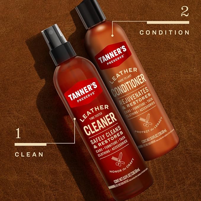 Tanner's Preserve Leather Cleaner, Cleans & Restores Finished Leather, Use - Image 6