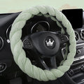 Luxury Fluffy Winter Car Steering Wheel Cover by HighnessHwoo