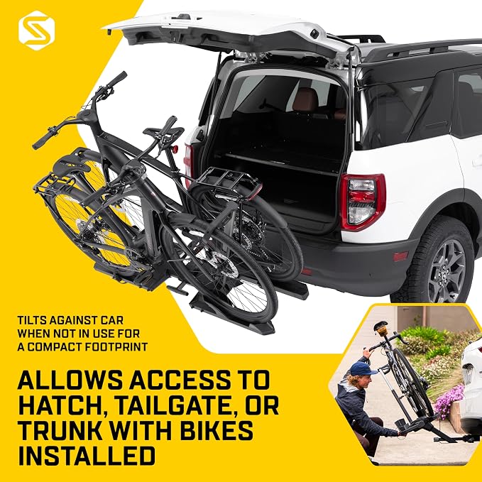 Saris SuperClamp G4 2-Bike Hitch Rack – Lightweight Platform Bike Carrier - Image 4