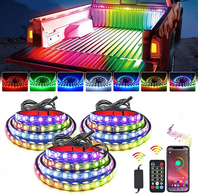 Nilight Truck Bed Light Strip RGB-IC LED Bar by Nilight