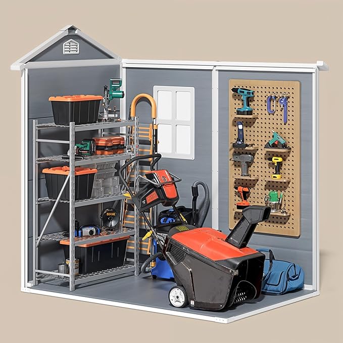 Gizoon 6x4 FT Outdoor Storage Shed - Image 7