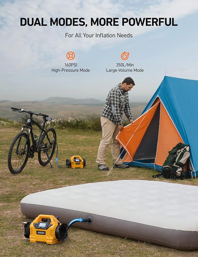 AstroAI Cordless Tire Inflator Portable Air Compressor - Image 3