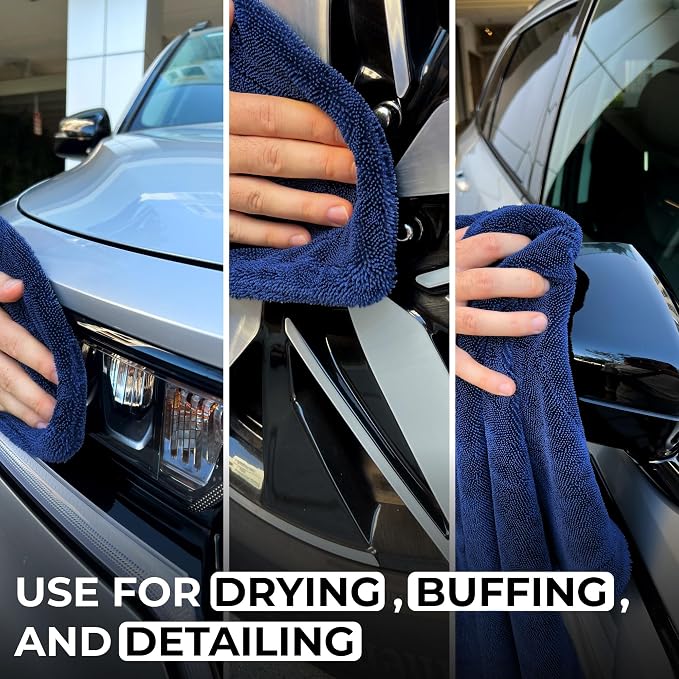 Large Car Drying Towel, 1300 GSM Professional Car Towel - Image 6