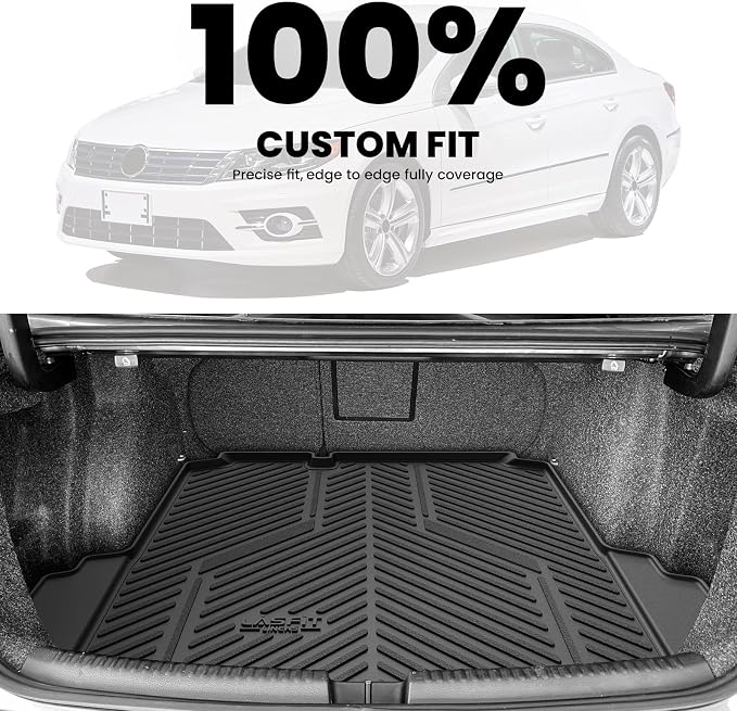 LASFIT Cargo Mat for Volkswagen Jetta 2011-2018, Custom Fit All-Weather TPE - Image 3