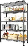 REIBII Storage Shelves, 5-Tire Wire Shelving Load 1000LBS Metal Shelves by REIBII