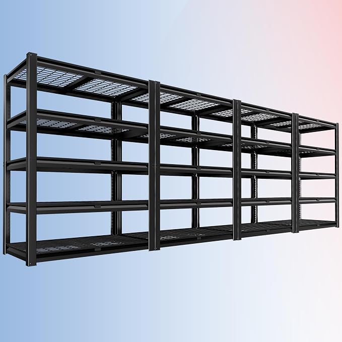 PrimeZone Heavy Duty Garage Shelving 5 Tier Heavy Duty Storage Shelves by PrimeZone