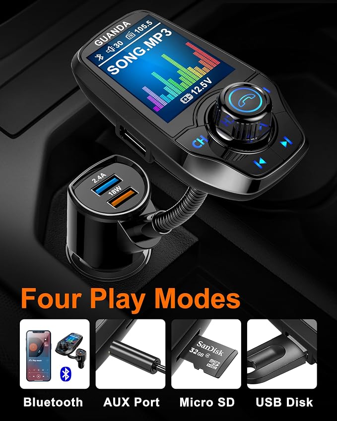 Upgraded Bluetooth FM Transmitter - Image 3