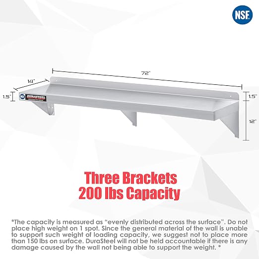 DuraSteel Heavy Duty Wall Mount Shelf - Image 3