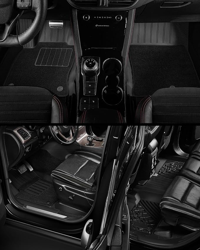 3W Floor Mats & Cargo Liner Fit 2022-2025 Jeep Grand Cherokee Carpets - Image 9