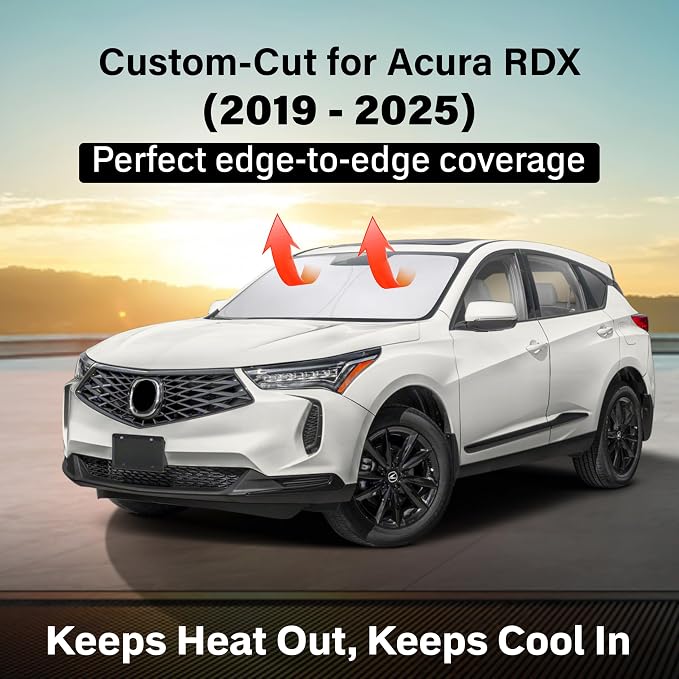 Econour Windshield Sun Shade for Acura RDX 2019-2025 Window Shade Sun Visor - Image 2