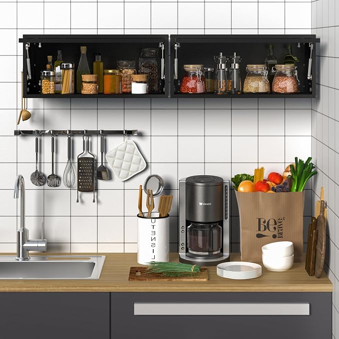 Metal Garage Wall Cabinet with Doors Side with Holes, Wall Mounted Metal - Image 7