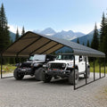 Heavy Duty Metal Carport 20x20 ft Galvanized Steel Frame RV Carport Storage All by Unknown
