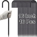 VVOKGO Rebar Stakes 16 Inches J Hook Heavy Duty Chain Link Fence Stakes by VVOKGO