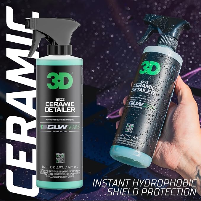 3D Ceramic Detailer, GLW Series | Hyper Gloss Finish | SiO2 Peak Hydrophobic - Image 2